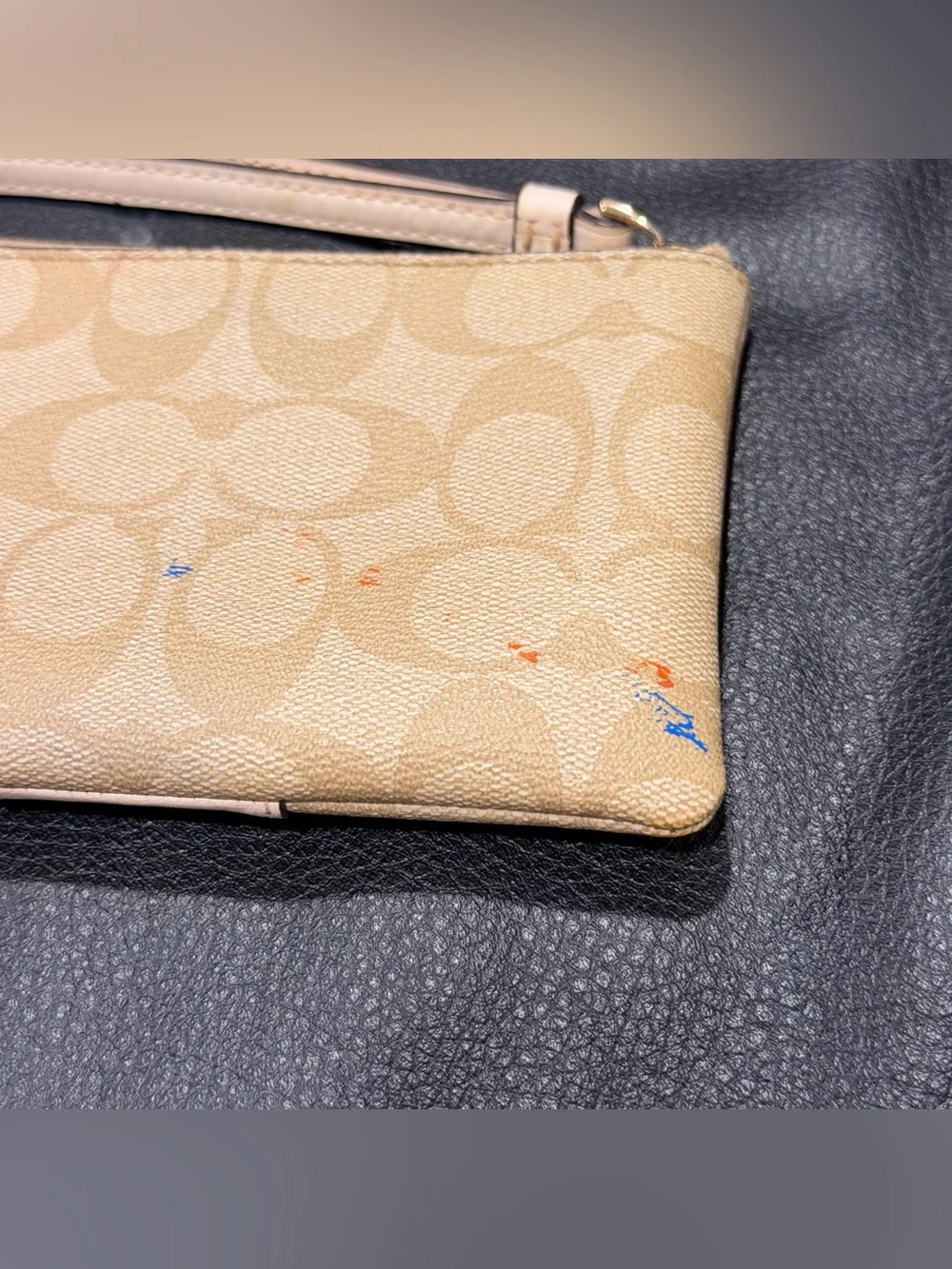 Coach Corner Zip Wristlet